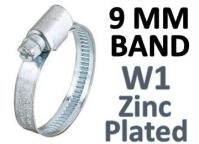 Slangklem 9 mm - Band (W1-B Type)